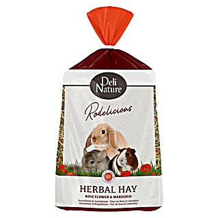 Deli Nature Knaagdiervoer Kruidenhooi Rozenblad & Goudsbloem (600 g, Rozenblad & Goudsbloem)