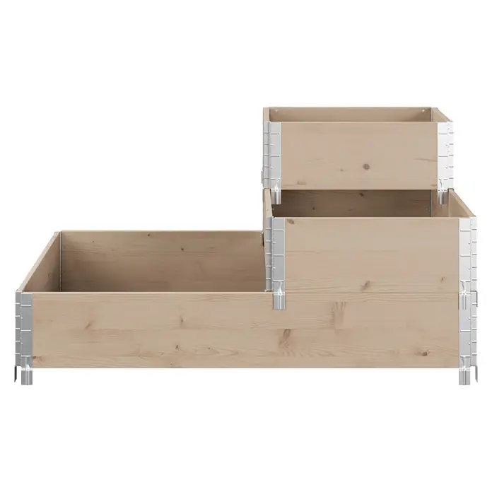 Upyard Hochbeet 3 Ebenen - 120 x 80 x 58,5 cm, Holz, Braun, Fassungsvermögen: 301,8 l