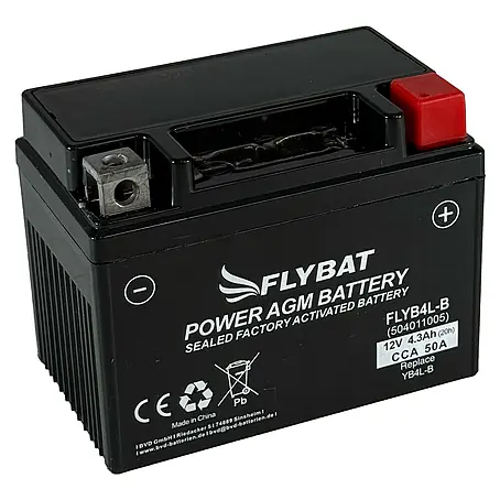 FlyBat  Motorradbatterie Power AGM FLYB4L-B