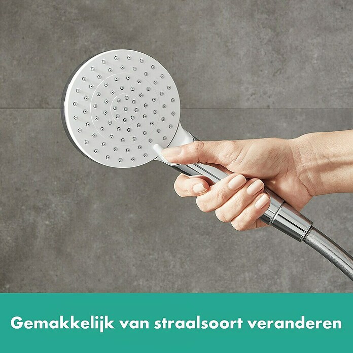 Hansgrohe Crometta Hoofddoucheset (Met thermostaatkraan, Gatafstand: 75 - 85 cm, Chroom)