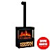 Purline Chimenea eléctrica Heaty Lampy 