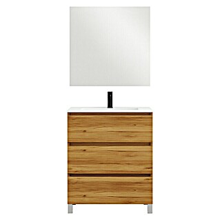 Conjunto de mueble de baño Inter (Ancho: 60 cm, Roble, 3 pzs.)