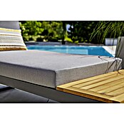 Sunfun Conjunto de muebles Keyla (3 pzs., Madera de acacia/Aluminio, Gris/Negro) | BAUHAUS