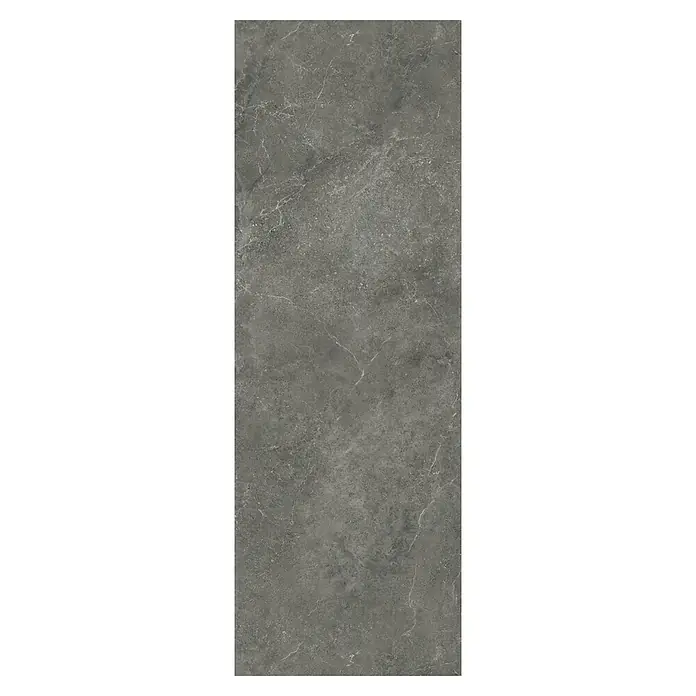 Wandpaneel Fliese Apulien - 260 cm x 90 cm x 4 mm, Anthrazit - Graue Marmorfliese mit subtilen weißen Adern, ideal für moderne Innenräume und zur Verfeinerung von Böden und Wänden.