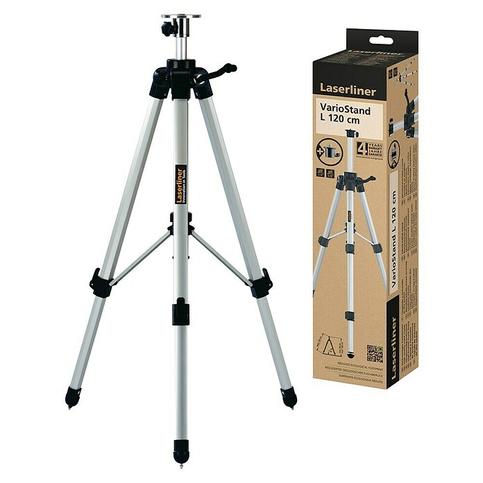 Laserliner Driepootstatief VarioStand L 120 cm (Aluminium, Hoogte: 120 cm) | BAUHAUS