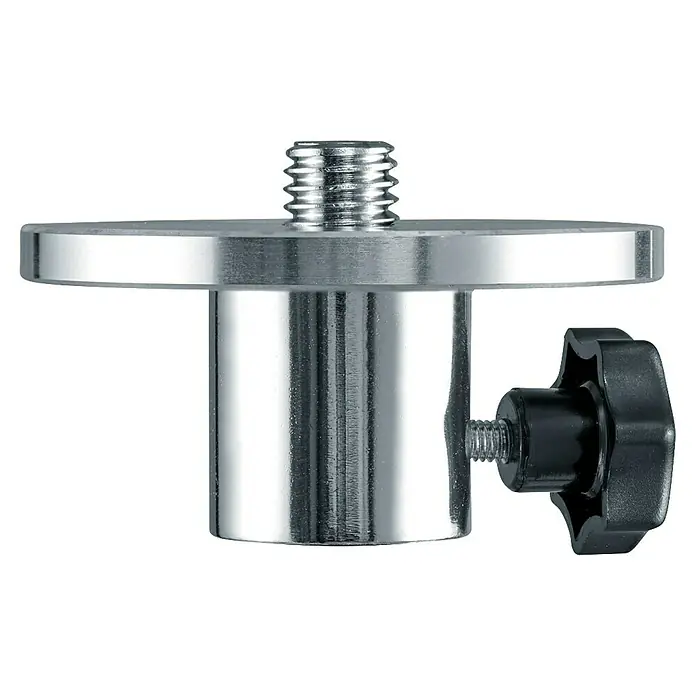 Laserliner Dreibeinständer L - Aluminium, Arbeitshöhe: 44 cm - 120 cm - Dreibeinstativ-Adapter mit einer Flügelschraube zur einfachen Befestigung. Ermöglicht die Montage von Geräten mit 1/4-Zoll-Gewinde auf Stativen.