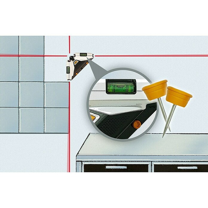 Laserliner Linijski laser SuperSquare-Laser 4  (Maksimalno območje delovanja: 15 m, Kot laserske linije: 90 °) | 1941 - Laser- und elektrische Messgeräte | BADM - Meßwerkzeuge | BAD - Handwerkzeuge | BA - Handwerkzeuge | B - Werkz/Masch/Maschzubeh/Auto | BAUHAUS