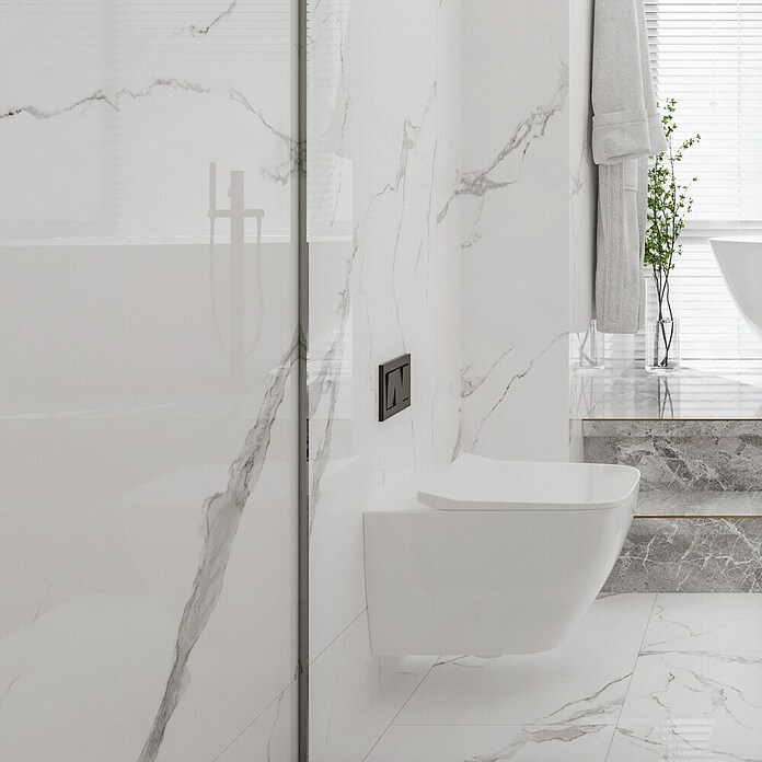 Stenski panel Marble Venet  (260 cm x 90 cm x 4 mm, Bela) | 3685 - Wasserfeste Wandelemente | EAFL - Wandverkleidungen/Riemchen | EAF - Fliesen | EA - Fliesen | E - Fliesen | BAUHAUS