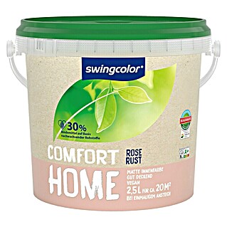 swingcolor Wandfarbe Comfort Home (Rose Rust, Stumpfmatt, 2,5 l, Konservierungsmittelfrei)