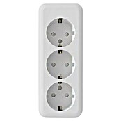 Vtičnica Austin  (Bela, Plastika, Nadometna montaža, 3-krat) | 3217 - Standard Schalterr FR AP | CBCB - Schalter Qualitätsmarke | CBC - Schalterserien | CB - Elektroinstallation | C - Elektro | BAUHAUS
