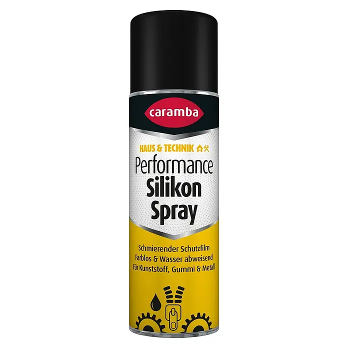 Caramba Silikonspray Performance Duo - 300 ml - Caramba Performance Silikon Spray für Haus & Technik, farblos, wasserabweisend, für Kunststoff, Gummi & Metall.