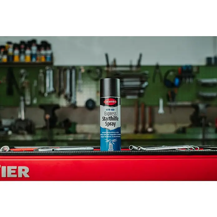 Caramba Starthilfespray Express - 300 ml - Caramba Express Starthilfe Spray für schnelle Zündung bei Kälte oder angelaufenen Zündkerzen, geeignet für Benzin- und Dieselmotoren.