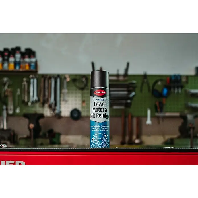 Caramba Motor- & Maschinenreiniger - 400 ml - Dose Caramba Power Motor & Kalt Reiniger für hartnäckige Verschmutzungen durch Öl, Fett und Verharzungen, auch zum Entwachsen geeignet.