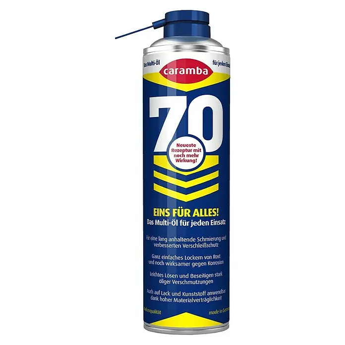 Caramba Multiöl 70 - 400 ml - Ein Sprühbehälter Caramba 70 Multi-Öl, das für Schmierung, Rostlösung und Reinigung entwickelt wurde.