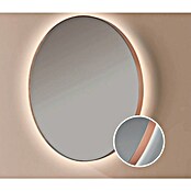Bath Stage Espejo con luz LED B-960 (Diámetro: 100 cm, Oro rosa, Blanco frío) | BAUHAUS