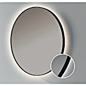 Bath Stage Espejo con luz B-960 (Diámetro: 60 cm, Negro, Blanco frío) | BAUHAUS