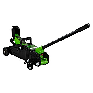 Gato hidráulico para coches (Carga soportada: 2.000 kg, Altura de elevación: 130 mm - 355 mm, 5,8 kg)