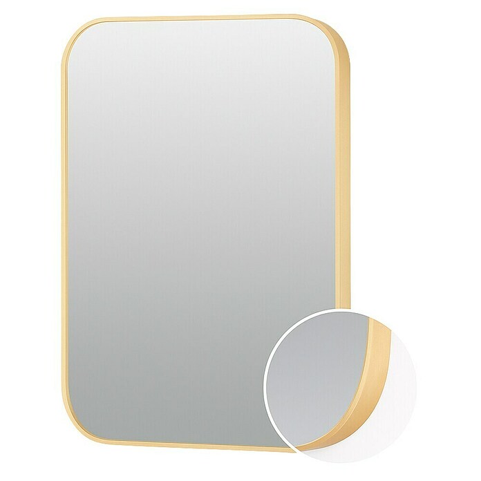Bath Stage Espejo de pared B-957 (60 x 80 cm, Oro viejo) | BAUHAUS