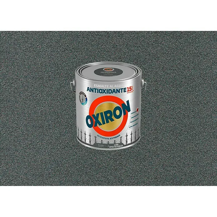 Oxiron Esmalte para metal Antioxidante Eco - Gris azulado, 2,5 l - Pintura al agua Oxiron: Pintura antioxidante para condiciones climáticas extremas, protección duradera garantizada y aplicación directa.