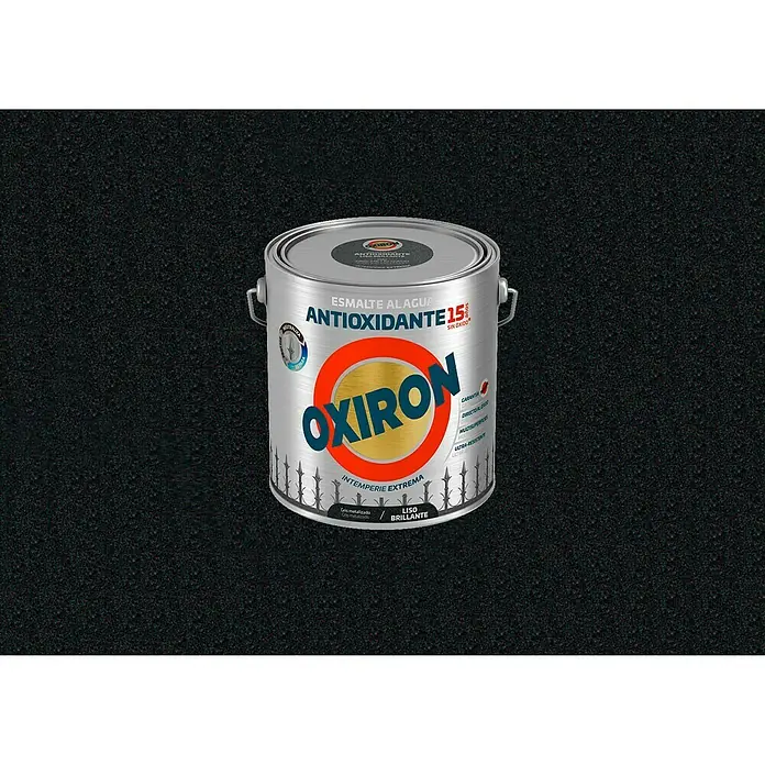 Oxiron Esmalte para metal Antioxidante Eco - Gris metalizado, 2,5 l, Brillante - Bote de pintura al agua Oxiron, antioxidante 15, gris metalizado, brillante, para intemperie extrema. Ideal para aplicaciones exteriores duraderas.