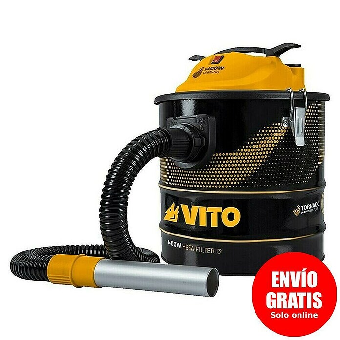 Vito Aspirador de cenizas eléctrico VIASC18T (1.400 W, Volumen de recipiente: 18 l, Sin bolsa) | BAUHAUS