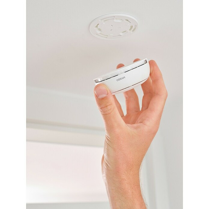 Osram Rauchwarnmelder Smoke Detector (Durchmesser: 8,6 cm, Batterielaufzeit: 5 Jahre, Alarmsignal: 85 dB, 1 Stk.) | BAUHAUS