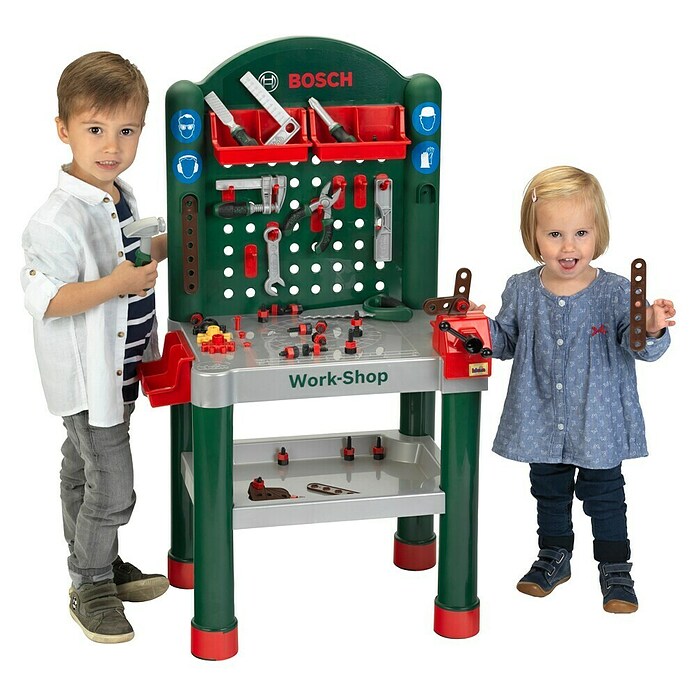 Klein Bosch Banco de trabajo infantil (L x An x Al: 50 x 37 x 105 cm)