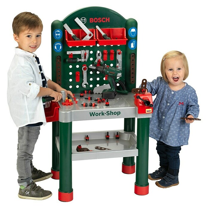 Klein Bosch Banco de trabajo infantil (L x An x Al: 50 x 37 x 105 cm)