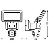 Osram LED-Außenwandleuchte (23 W, 20 x 19,7 x 26,2 cm, Dunkelgrau, IP44) | BAUHAUS