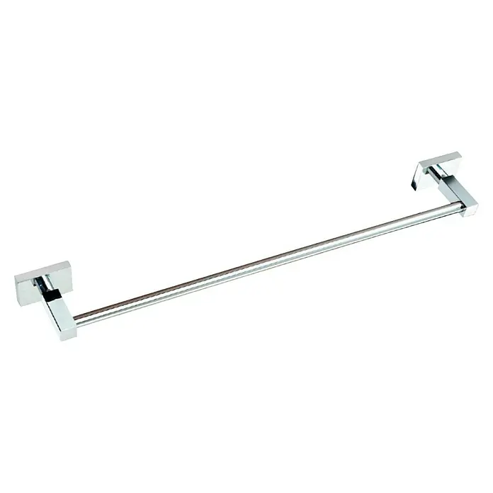 Bath Stage B-River Toallero de barra - Ancho: 53,5 cm, Cromo, Brillante - Toallero cromado para montaje en pared en el baño. Para un diseño de baño elegante.