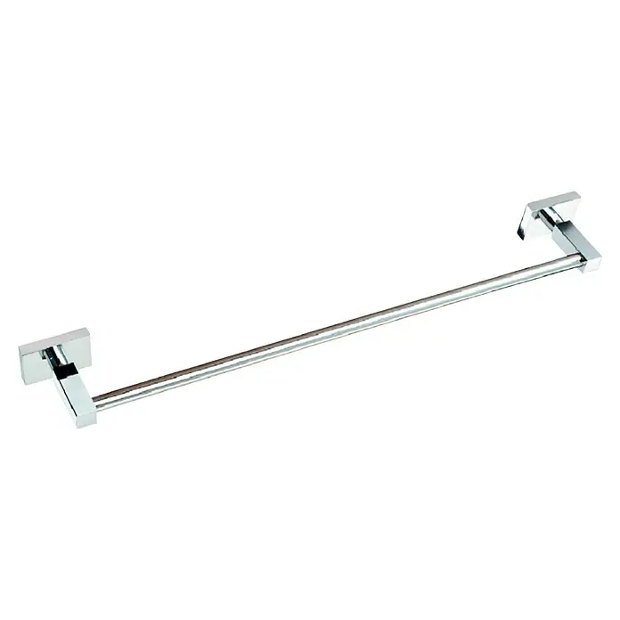 Bath Stage B-River Toallero de barra - Ancho: 40 cm, Cromo, Brillante - Toallero cromado con soportes cuadrados. El diseño moderno se adapta a cualquier baño y proporciona un amplio espacio para toallas.