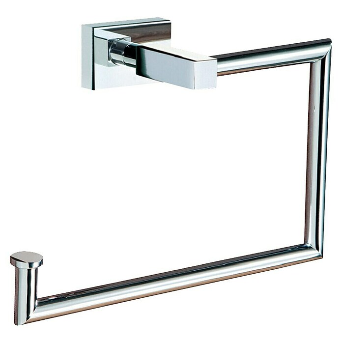 Bath Stage B-River Toallero de anilla (Ancho: 21,5 cm, Cromo, Brillante) | BAUHAUS