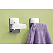 Inofix Colgador adhesivo 2045 (1 ud., Cromo, Cuadrado)