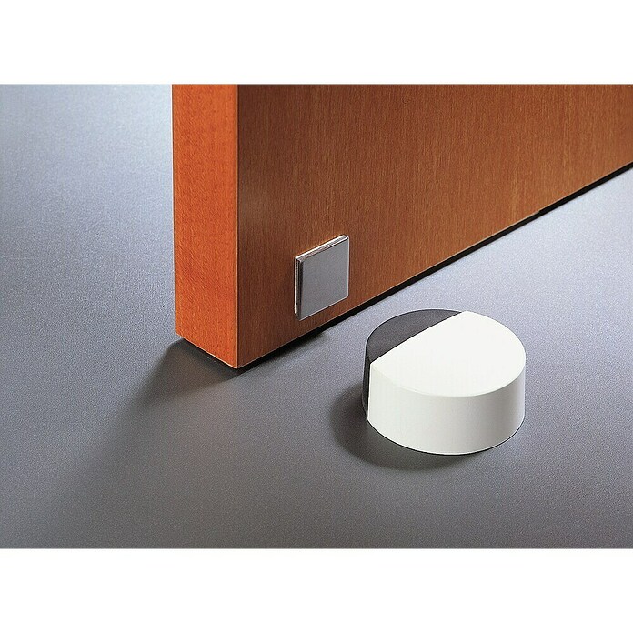 Inofix Tope de puerta 2037 (Acero inoxidable, Blanco)