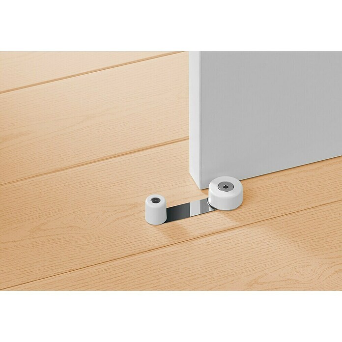 Inofix Tope de puerta retenedor 2058 (Metal, Blanco)