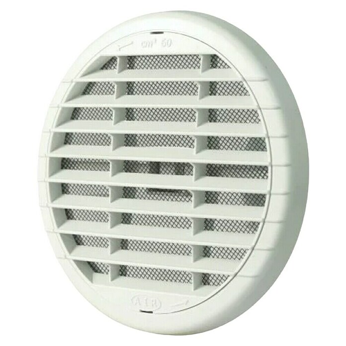 Marley Okrugla ventilacijska rešetka Euro  (Bijele boje, 135 mm) | BAUHAUS