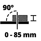 Einhell Tischkreissäge TC-TS 2025/2 U (1 800 W, Durchmesser Sägeblatt: 250 mm, Schnitttiefe bei 90 °: 85 mm) | BAUHAUS