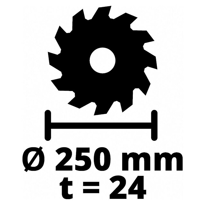 Einhell Tischkreissäge TC-TS 2025/2 U (1 800 W, Durchmesser Sägeblatt: 250 mm, Schnitttiefe bei 90 °: 85 mm) | BAUHAUS