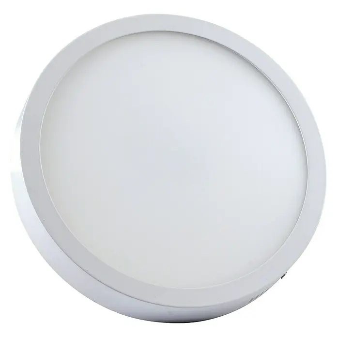 Alverlamp Plafón LED redondo - 40 W, Ø x Al: 40 x 4 cm, Blanco, Blanco cálido - Plafón LED redondo en blanco. Diseño moderno para una iluminación elegante en cualquier habitación, eficiente energéticamente.