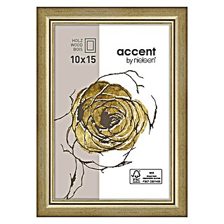 Nielsen Holzrahmen Ascot (10 x 15 cm, Gold, Glas)