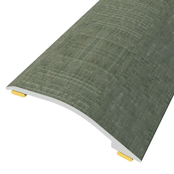 Baglinox Perfil de transición inclinado Antharcite - L1 - 90 cm x 38 mm, Pegado - Imagen de una tira de transición de suelo gris, perfecta para una transición limpia y estética entre habitaciones.