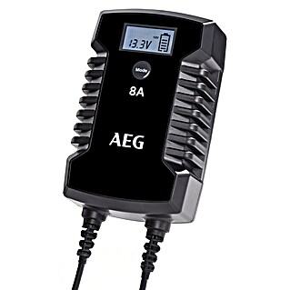 AEG Batterie-Ladegerät LD 8.0 (Ladestrom: 8 A, Passend für: 12 und 24 V Kfz-Batterien)