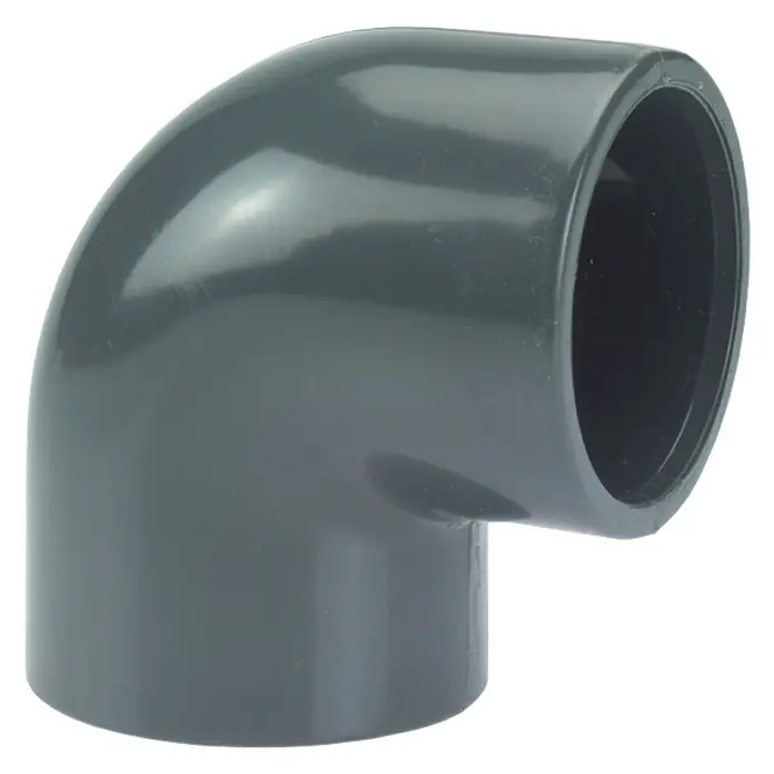 myPool PVC-Winkel 90° - Außendurchmesser: 50 mm - Grauer PVC-Rohrbogen mit 90-Grad-Winkel, ideal für Sanitärinstallationen und Abwassersysteme. Robuste und langlebige Konstruktion für zuverlässige Leistung.