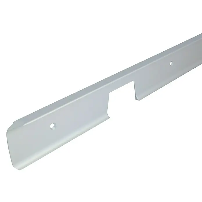 Resopal Verbindungsprofil - 63,5 x 3,8 cm, Passend für: Resopal Küchenarbeitsplatten Tiefe 63,5 cm - Aufnahmevorrichtung in Silber für Bauteile, mit Aussparung und Befestigungslöchern für die sichere Montage.