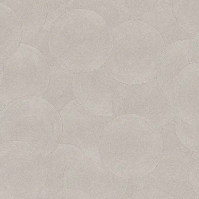 A.S. Création Hygge 3 Vliestapete Kreise - Beige-Grau, Grafisch, 10,05 x 0,53 m - Beiger Wandbelag mit konzentrischen Kreisen.