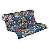 A.S. Création Cosmoliving by Cosmopolitan Papel pintado de vellón Hojas (Azul-lila-amarillo, Floral, 10,05 x 0,53 m) | BAUHAUS