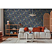 A.S. Création Cosmoliving by Cosmopolitan Papel pintado de vellón Hojas (Azul-lila-amarillo, Floral, 10,05 x 0,53 m) | BAUHAUS