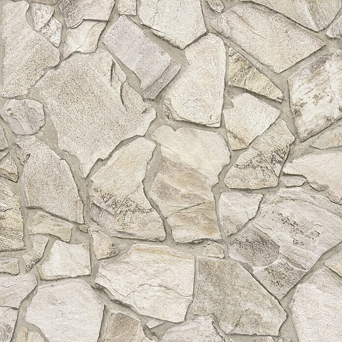 A.S. Création Papel pintado de vellón Piedra (Beige, Efecto piedra, 10,05 x 0,53 m) | BAUHAUS