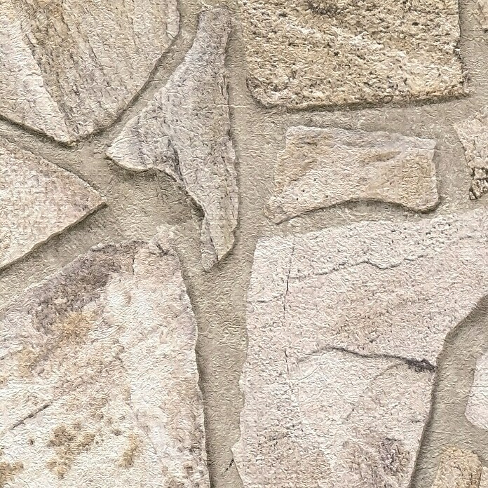 A.S. Création Papel pintado de vellón Piedra (Beige, Efecto piedra, 10,05 x 0,53 m) | BAUHAUS