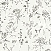 A.S. Création Papel pintado de vellón Flores y Animales (Beige, Floral, 10,05 x 0,53 m) | BAUHAUS
